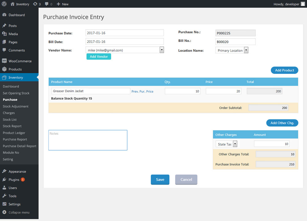 WooCommerce Inventory Management, Stock Management Plugin - InfoSoft